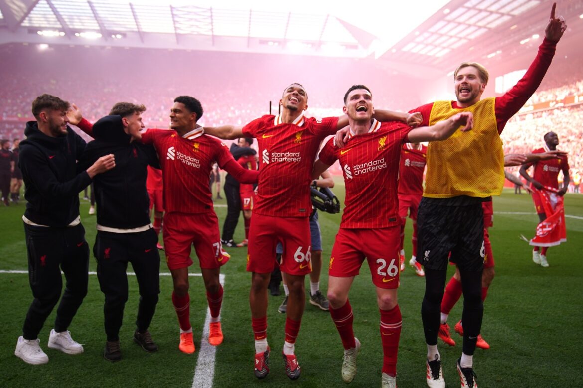 Liverpool secure Premier League title with crushing win against Tottenham