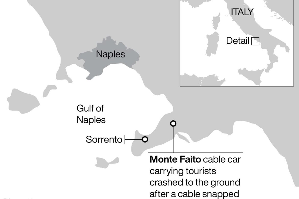 British woman among four dead after cable car crash in southern Italy
