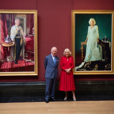 King and Queen unveil portraits marking coronation