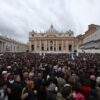 Pope Leo XIV gives first major address at inauguration attended by thousands