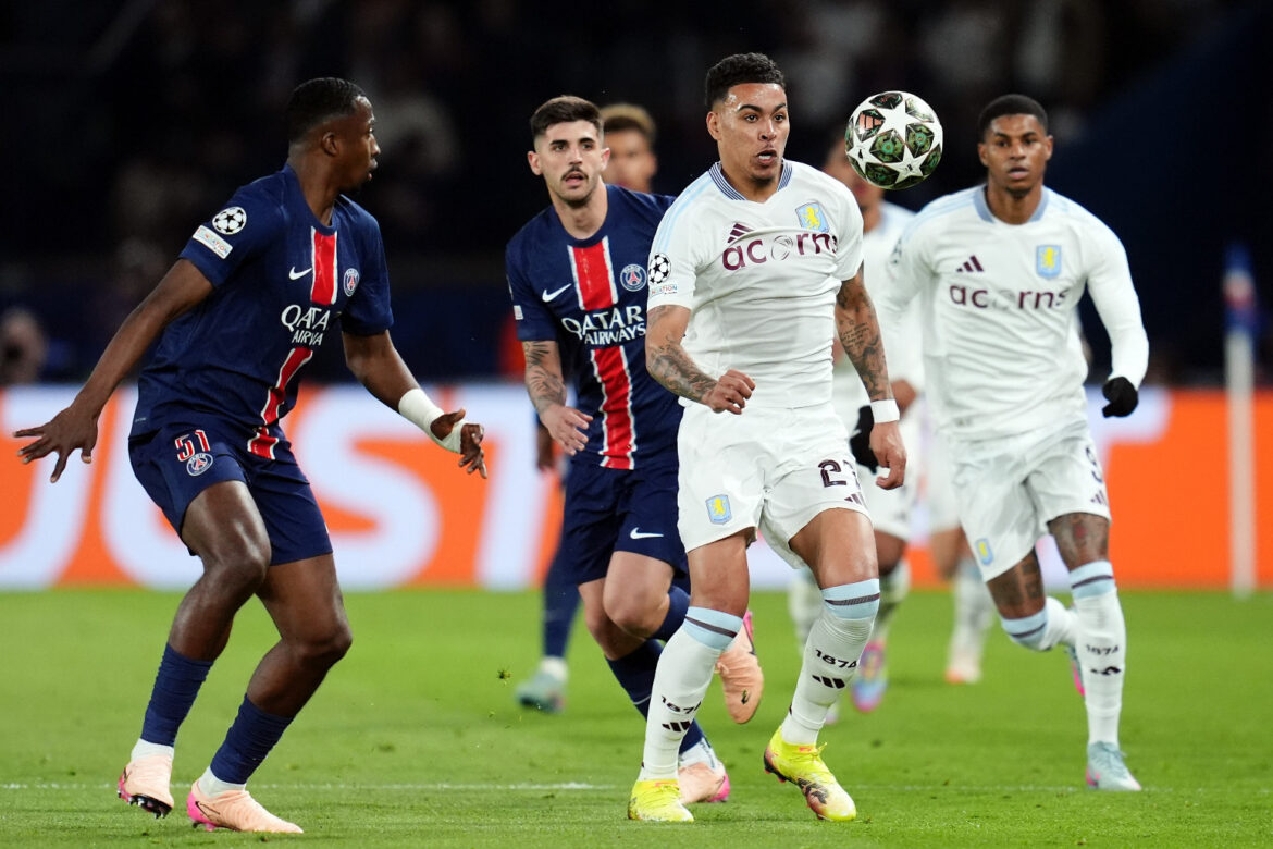 PSG take control of Champions League tie against Aston Villa