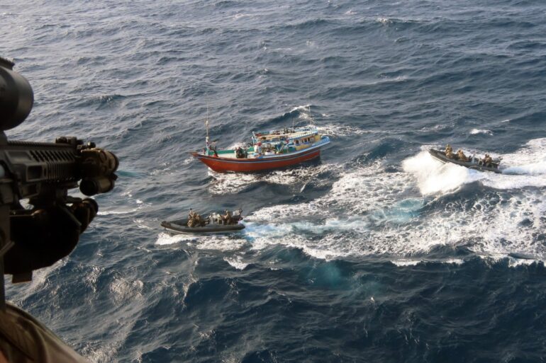 Royal Navy warship seizes 30m of drugs in Middle East
