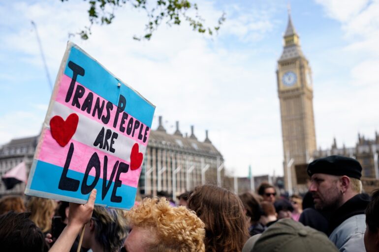 Trans rights groups lead emergency protest over landmark gender court ruling